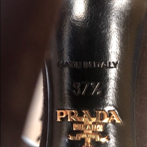 NIB Prada Suede Fringe Sandal/Heel - Picture 10 of 13